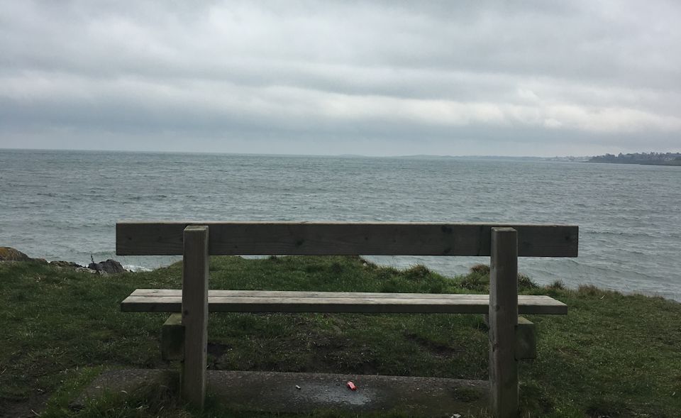 helen's bay, bench, reflection, contemplation