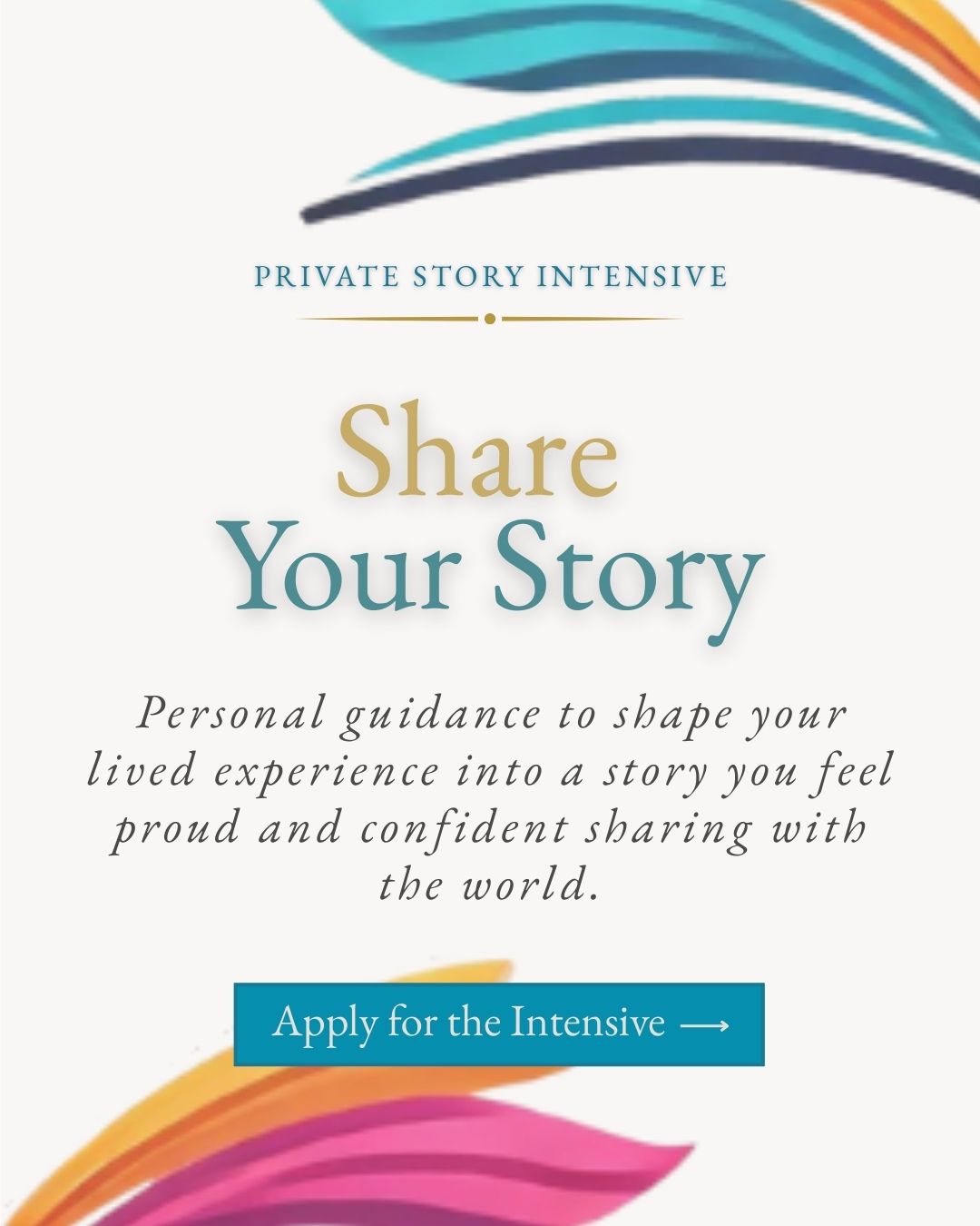 Share Your Story – Publication Intensive 