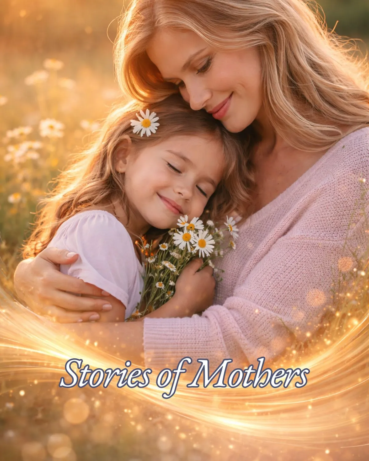 Mother holding her child representing real-life stories about motherhood, care and family bonds.