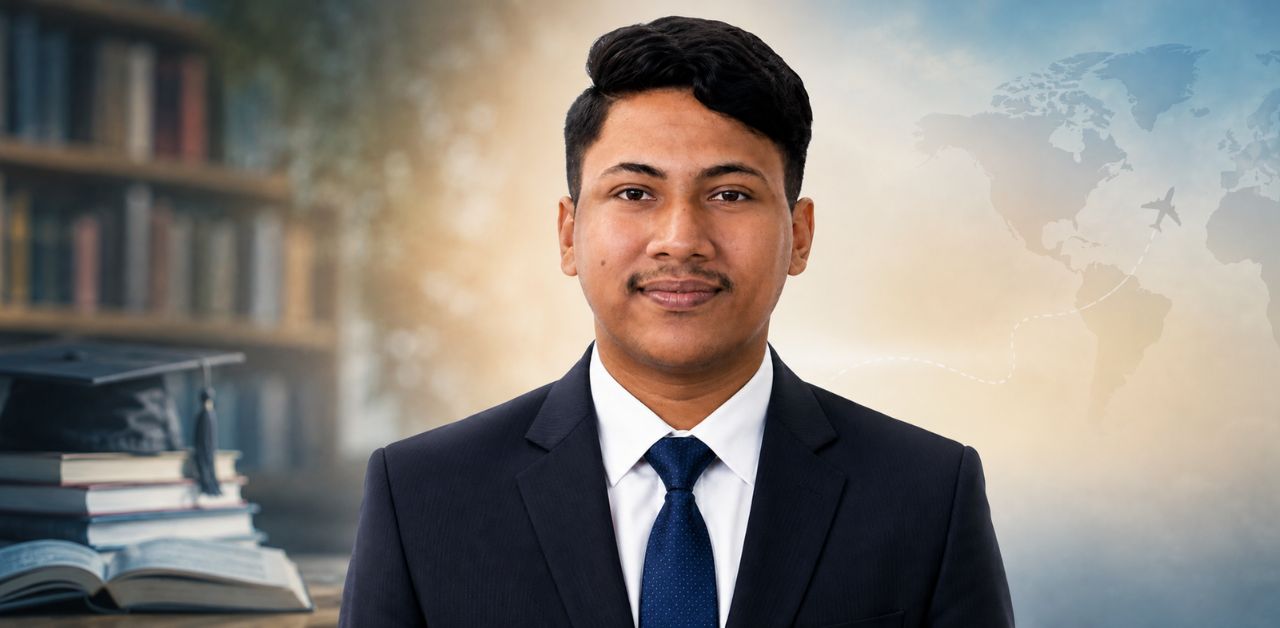 Makhzumul Islam Mahdi from Bangladesh, whose dream of studying abroad led to winning an international scholarship.
